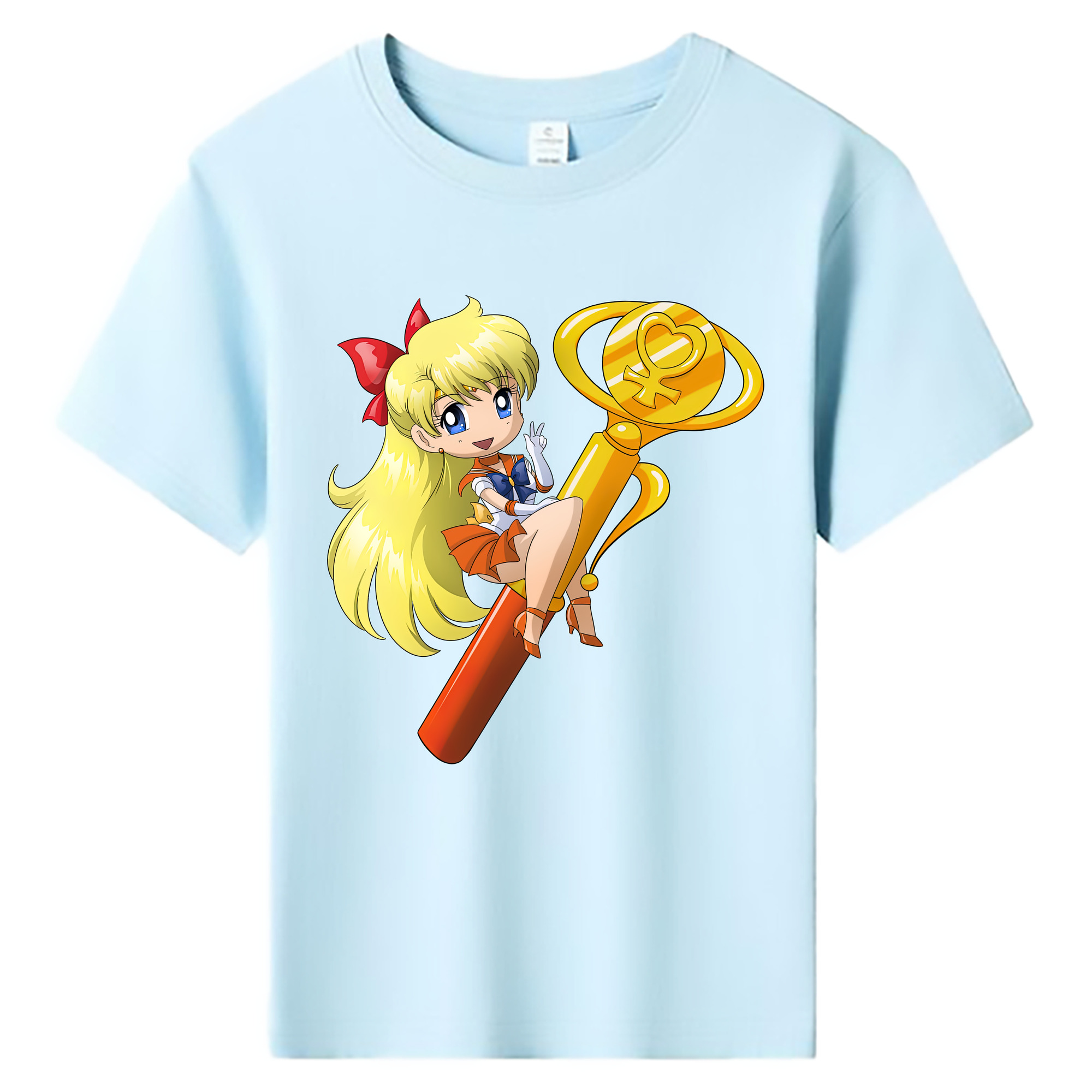（画像用） 美少女戦士セーラームーン 愛野 美奈子 あいの みなこ Sailor Moon Aino Minako 綿100％キッズTシャツ（フロントプリント）